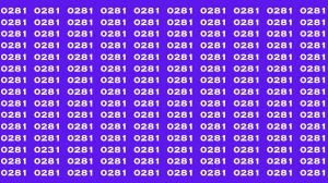 Observation Brain Test: If you have Eagle Eyes Find the Number 0231in 12 Secs