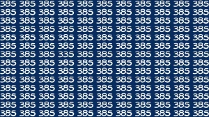 Observation Brain Test: If you have Eagle Eyes Find the number 335 in 10 Secs