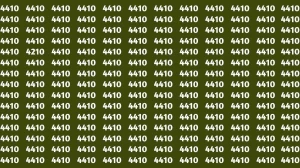 Observation Brain Test: If you have Eagle Eyes Find the Number 4210 among 4410 in 12 Secs