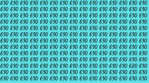 Observation Brain Test: If you have Eagle Eyes Find the Number 680 among 630 in 12 Secs