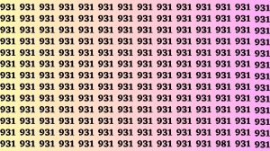 Observation Brain Test: If you have Eagle Eyes Find the Number 981 in 10 Secs