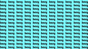 Observation Brain Test: If you have Eagle Eyes Find the Word Levy among Bevy in 12 Secs