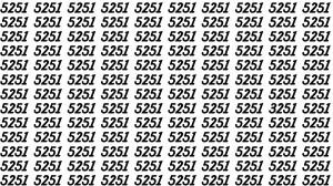 Observation Brain Test: If you have Hawk Eyes Find the Number 3251 among 5251 in 15 Secs