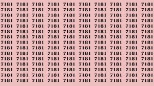 Observation Brain Test: If you have Hawk Eyes Find the Number 7101 among 7181 in 15 Secs