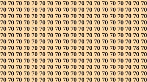 Observation Brain Test: If you have Hawk Eyes Find the Number 78 among 70 in 15 Secs