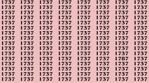 Observation Brain Test: If you have Keen Eyes Find the Number 1787 among 1737 in 15 Secs