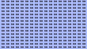 Observation Brain Test: If you have Keen Eyes Find the Number 53 among 58 in 15 Secs