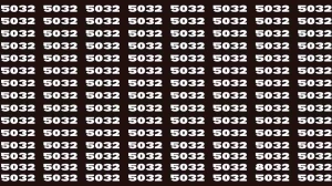 Observation Brain Test: If you have Keen Eyes Find the Number 8032 among 5032 in 15 Secs