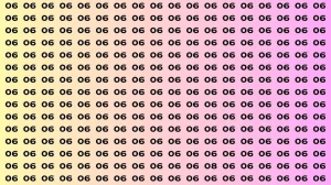 Observation Brain Test: If you have Sharp Eyes Find the number 08 among 06 in 12 Secs