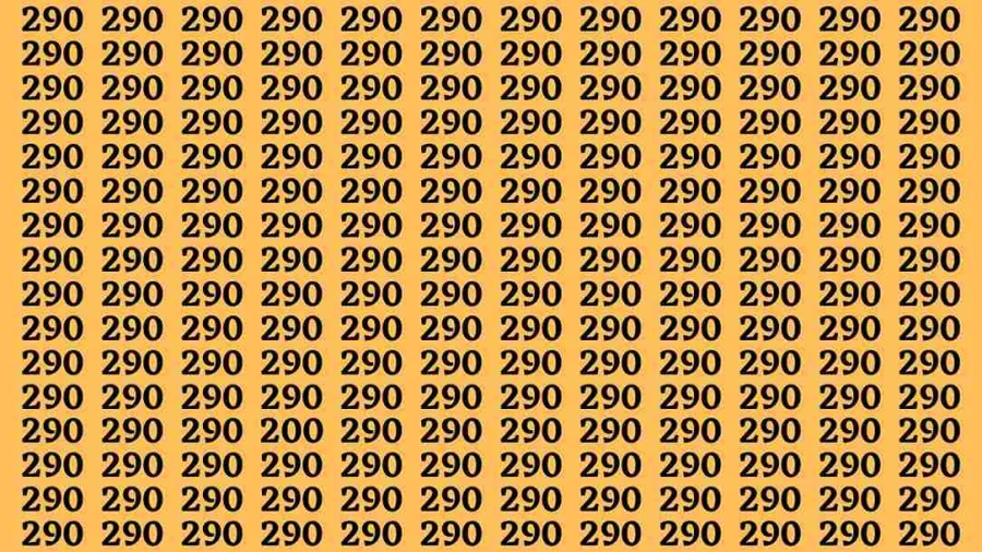 Observation Brain Test: If you have Sharp Eyes Find the number 200 in 20 Secs