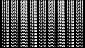 Observation Brain Test: If you have Sharp Eyes Find the Number 3258 among 5258 in 20 Secs