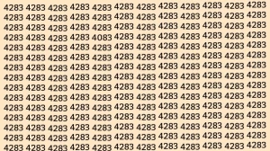 Observation Skill Test: Can you find 4083 among 4283 in 12 Seconds? Explanation and Solution to the Optical Illusion