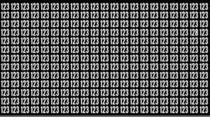 Observation Skill Test: Can you find the number 128 among 123 in 10 seconds?