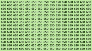 Observation Skill Test: If you have Eagle Eyes find the Number 655 among 650 in 8 Seconds