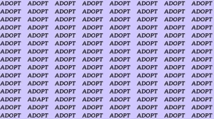 Observation Skill Test: If you have Eagle Eyes find the word Adapt among Adopt in 10 Secs