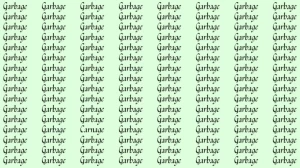 Observation Skill Test: If you have Eagle Eyes find the Word Carnage among Garbage in 5 Secs