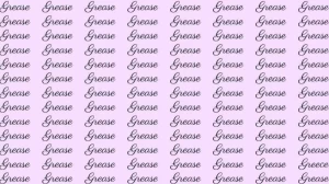 Observation Skill Test: If you have Eagle Eyes find the word Greece among Grease in 6 Secs