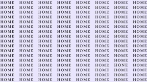 Observation Skill Test: If you have Eagle Eyes find the word Hone among Home in 8 Secs