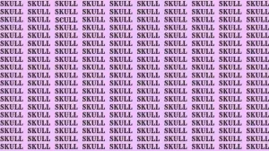 Observation Skill Test: If you have Eagle Eyes find the Word Scull among Skull in 12 Secs