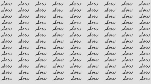 Observation Skill Test: If you have Eagle Eyes find the word Sew among Sow in 9 Secs