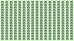 Observation Skills Test: Can you find the number 52 among 25 in 10 seconds?