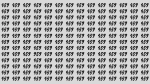 Observation Skills Test: Can you find the number 959 among 459 in 10 seconds?