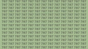 Observation Skills Test: If you have Sharp Eyes Find the number 767 among 787 in 15 Secs