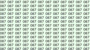 Optical Illusion: Can you find 037 among 087 in 15 Seconds? Explanation and Solution to the Optical Illusion