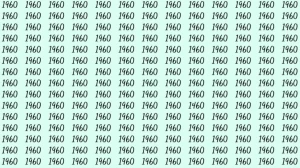 Optical Illusion: can you find 1460 among 1960 in 8 Seconds? Explanation and Solution to the Optical Illusion