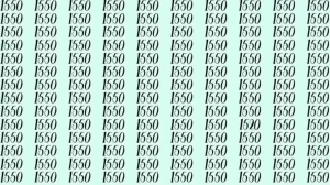 Optical Illusion: Can you find 1520 among 1550 in 10 Seconds? Explanation and Solution to the Optical Illusion