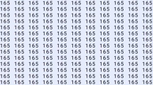 Optical Illusion: Can you find 155 among 165 in 8 Seconds? Explanation and Solution to the Optical Illusion