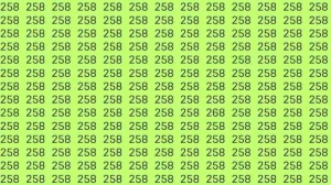 Optical Illusion: Can you find 268 among 258 in 7 Seconds? Explanation and Solution to the Optical Illusion