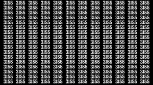 Optical Illusion: Can you find 3165 among 3155 in 7 Seconds?