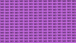 Optical Illusion: Can you find 353 among 383 in 10 Seconds? Explanation and Solution to the Optical Illusion