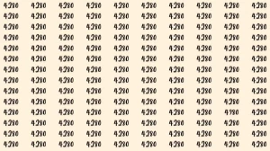 Optical Illusion: Can you find 4980 among 4280 in 8 Seconds? Explanation and Solution to the Optical Illusion