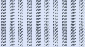 Optical Illusion: Can you find 5401 among 5501 in 9 Seconds? Explanation and Solution to the Optical Illusion