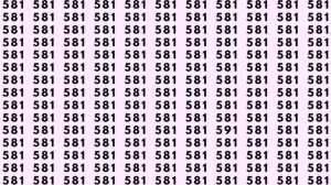 Optical Illusion: Can you find 591 among 581 in 9 Seconds? Explanation and Solution to the Optical Illusion