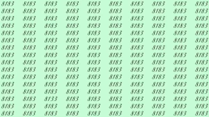 Optical Illusion: Can you find 8133 among 8183 in 8 Seconds? Explanation and Solution to the Optical Illusion