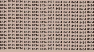 Optical Illusion: Can you find 8334 among 8434 in 12 Seconds? Explanation and Solution to the Optical Illusion