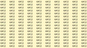 Optical Illusion: Can you find 8813 among 6813 in 8 Seconds? Explanation and Solution to the Optical Illusion