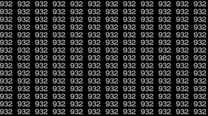 Optical Illusion: Can you find 982 among 932 in 10 Seconds? Explanation and Solution to the Optical Illusion