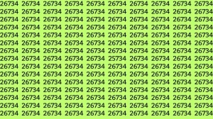 Optical Illusion: Can you find the Number 25734 among 26734 in 10 Seconds?