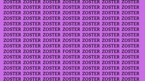 Optical Illusion: If you have Eagel Eyes find the Word Foster among Zoster in 12 Seconds