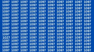 Optical Illusion: If you have eagle eyes find 1027 among 1097 in 5 Seconds?