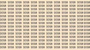 Optical Illusion: If you have eagle eyes find 2023 among 2028 in 10 Seconds?