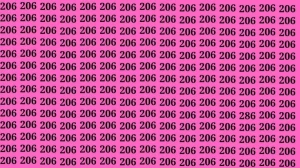 Optical Illusion: If you have eagle eyes find 286 among 206 in 8 Seconds?