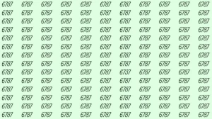 Optical Illusion: If you have eagle eyes find 6737 among 6787 in 6 Seconds?