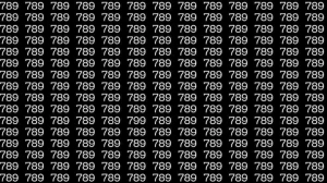 Optical Illusion: If you have eagle eyes find 799 among 789 in 7 Seconds?