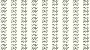 Optical Illusion: If you have eagle eyes find 9247 among 9947 in 5 Seconds?