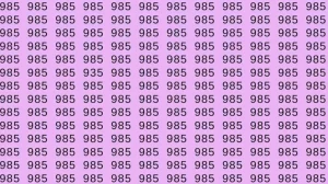 Optical Illusion: If you have eagle eyes find 935 among 985 in 10 Seconds?